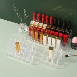 Lipstick Holder Case Clear Makeup Organizer Lipstick Case Lipstick Organizer for Lipstick Tubes Lip Gloss Bottles Brushes Vanity