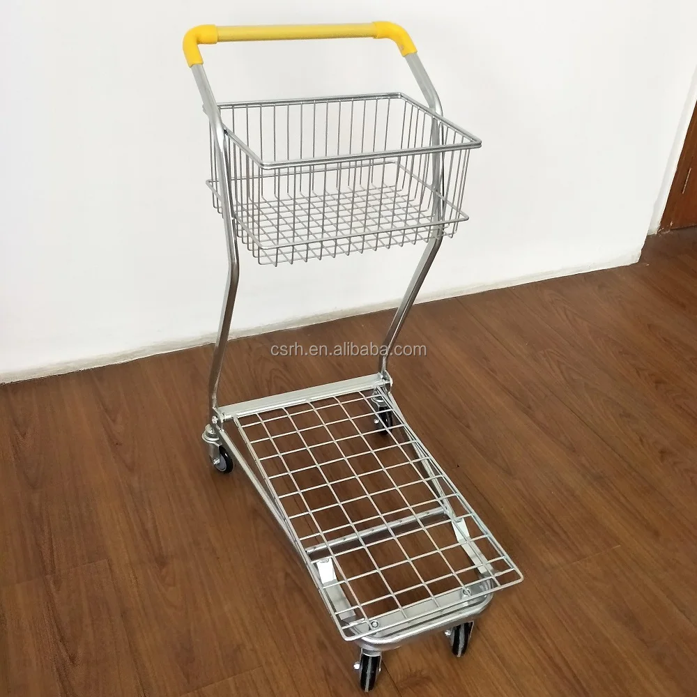 720*440*970 مللي متر RH-SDB06 متجر الفاكهة عربة التسوق ذات الطبقات المزدوجة #6