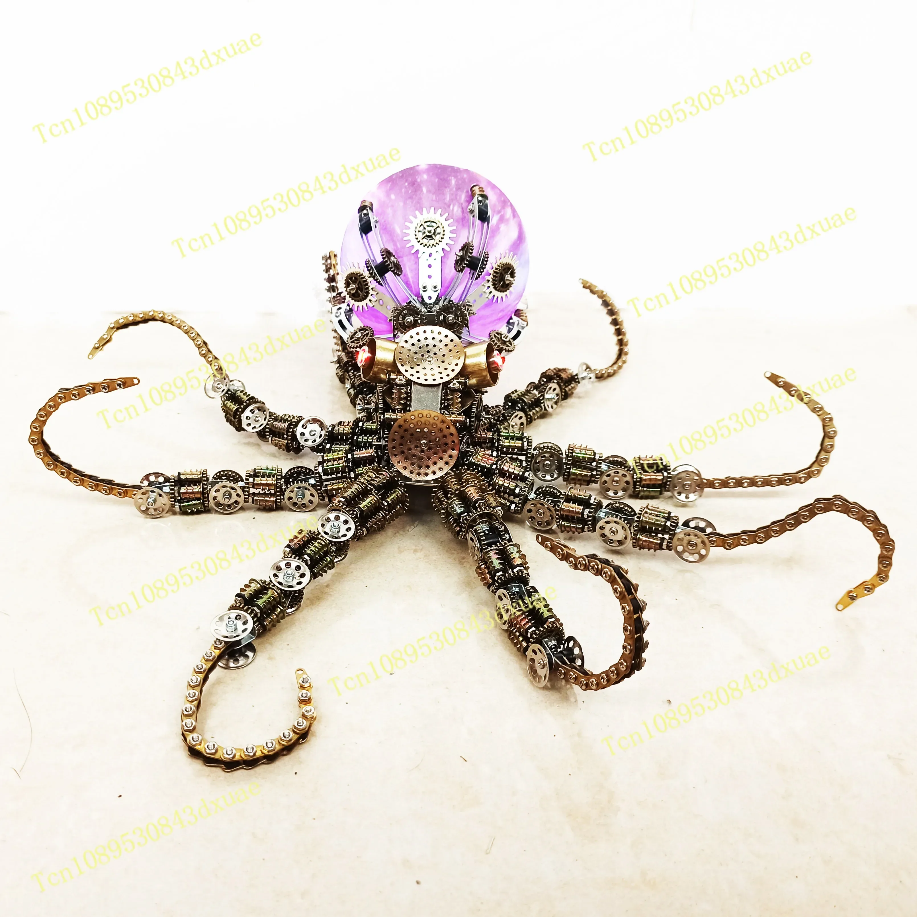 

3D Mechanical Colorful Octopus Metal Model kit DIY Assembly Kits 3D Puzzle Ornaments Adult kids Toy Gift