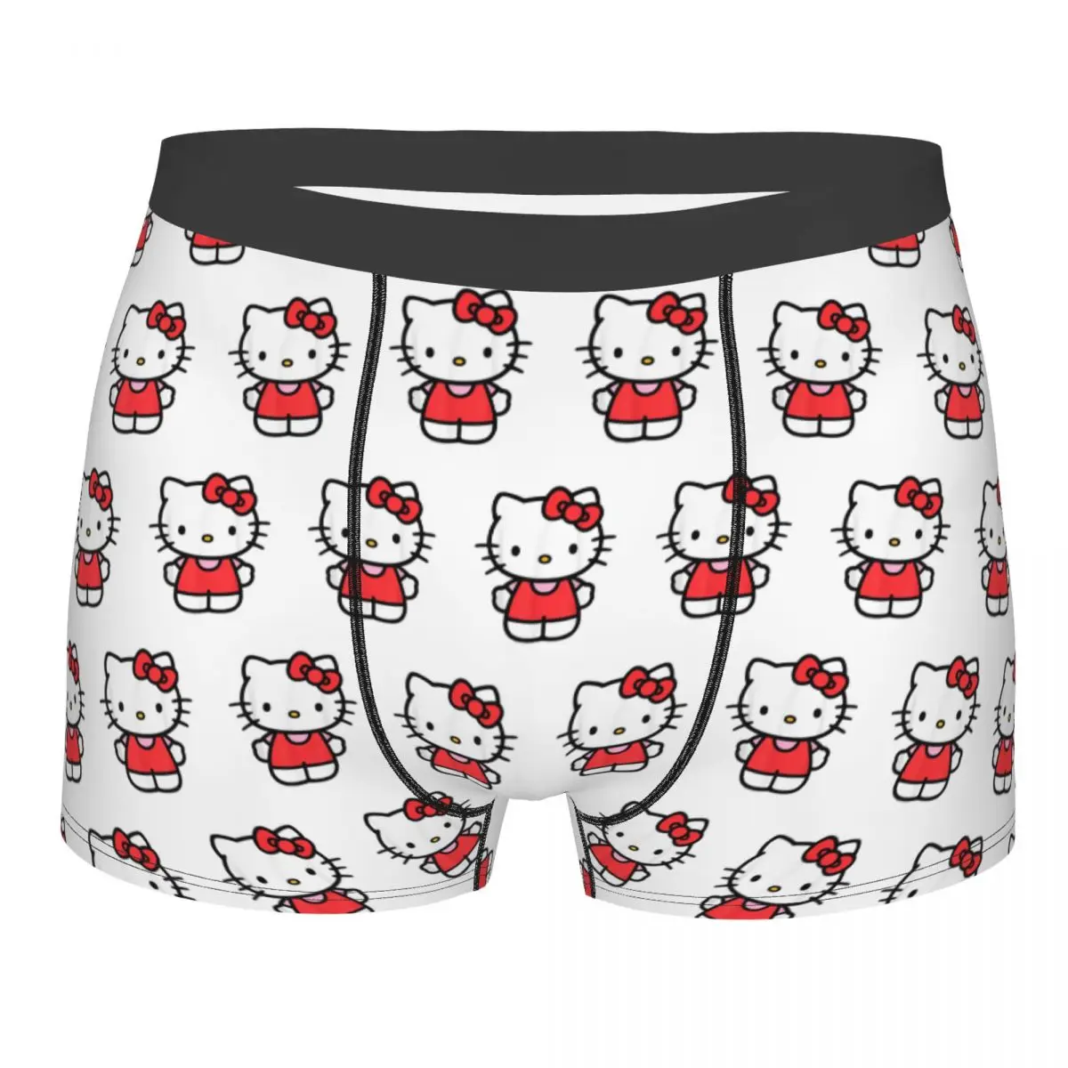 Custom Hello Kitty Cute Car Boxer Merch Boxers Briefs Fun Underwear Boxer Pants Gag Comfortable Quilt Underpants Gifts For Man