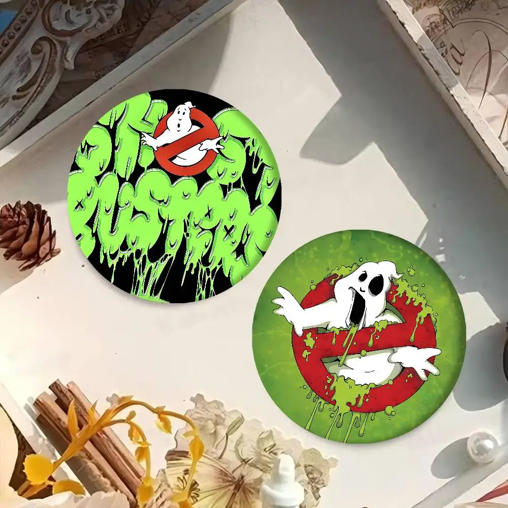 فيلم G-Ghostbusters 58 مللي متر لطيف أنيمي الشكل أيقونة شارة اليدوية صفيح بروش لحقيبة الظهر الملابس الصدر حلية الهدايا