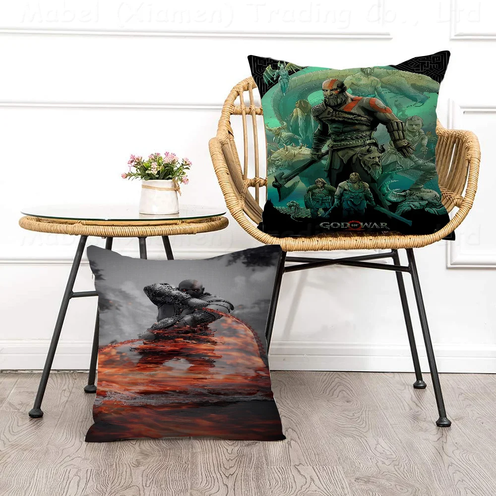 

God Of War Cushion Cover Pillowcase Upholstery Sofa Throw Pillow Home Decor Pillowcas