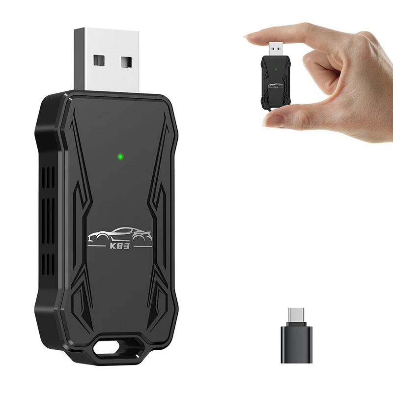 Wireless Carplay Adapter Wired To Wireless Smart Box Wireless Car-To-Machine Adapter Plug Play Carplay