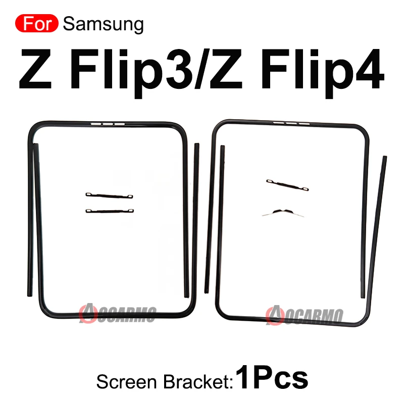 For Samsung Galaxy Z Flip 3 Flip5 / Z Flip4 Front Screen Stand Middle Bezel Frame LCD Display Bracket Plastic Hoder Replacement