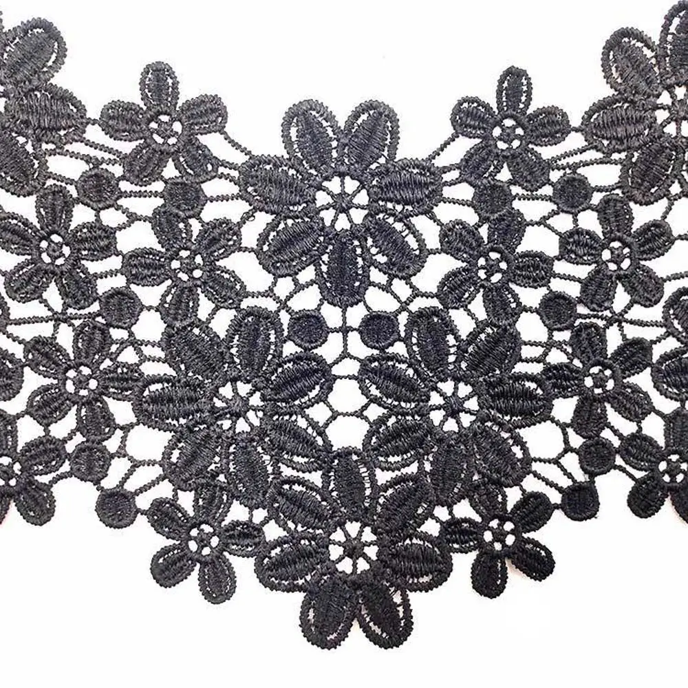 Multicolor Garment Wedding Floral Embroidered Craft Neckline Applique Lace Collar Lace Fabric