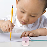 4 PCS Manual Pencil Turning Knife Single Hole Sharpeners Stainless Steel Portable Practical Child