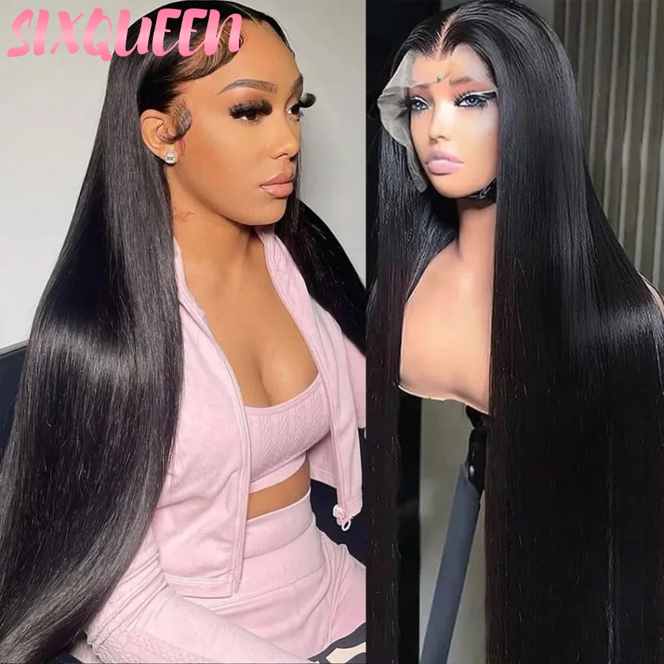 شعر طبيعي مفرود الباروكات 13X6 Hd الدانتيل الباروكة الأمامية للنساء 40 بوصة 13x4 العظام مستقيم قبل قطعها شعر مستعار برازيلي 100% شعر الإنسان