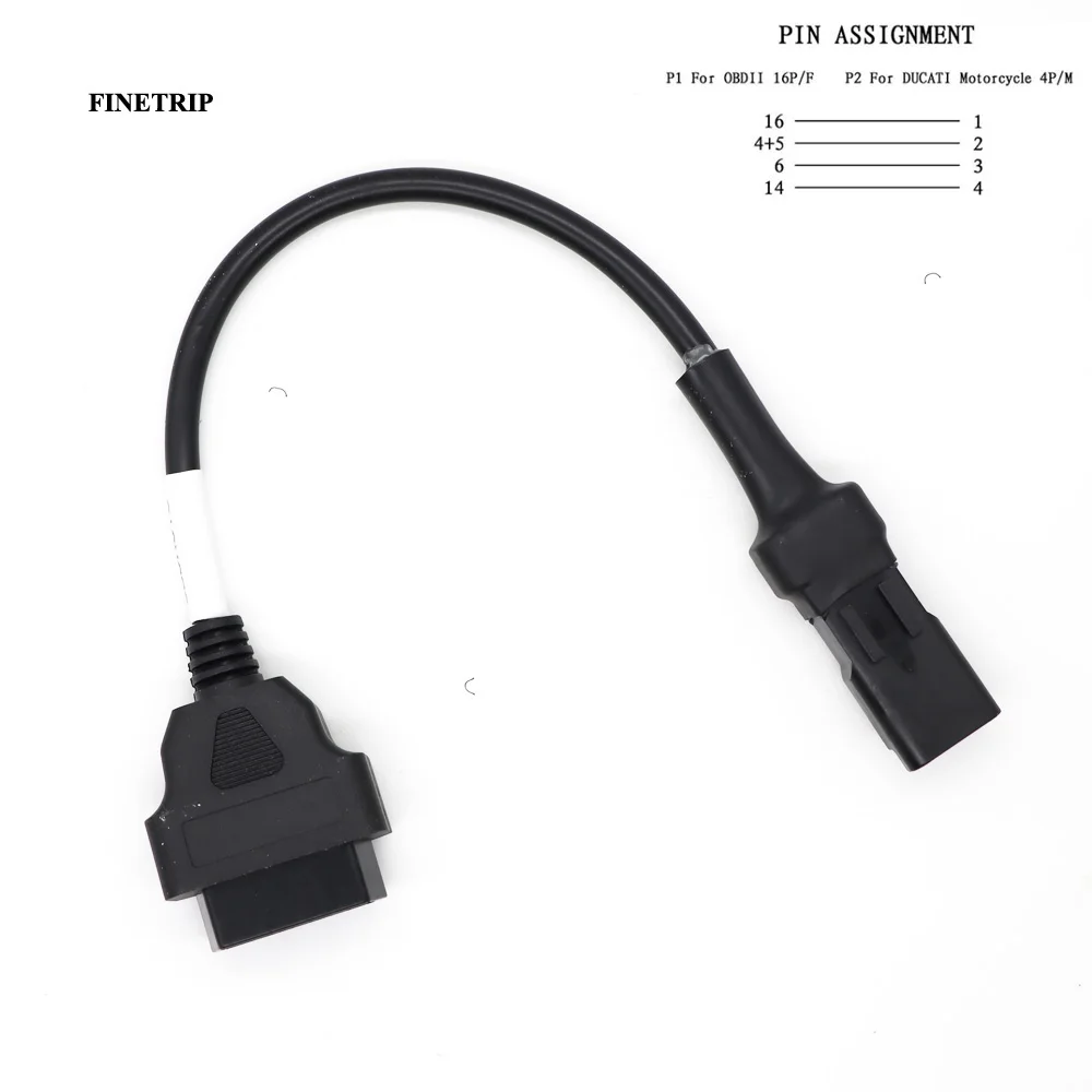 OBD2 Connector for Motorcycle Motobike For YAMAHA 3pin 4pin For HONDA 4Pin For KTM 6pin Moto For Ducati OBD OBD2 Extension Cable