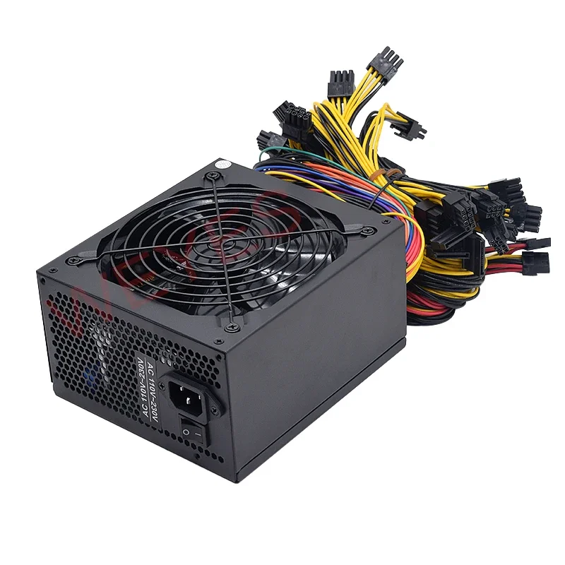 Imagem -03 - Fonte de Alimentação do Psu para o Computador 2000w Mineração Video do Cartão Mineiro de Bitcoin pc de Atx 110v220v Etc Rvn