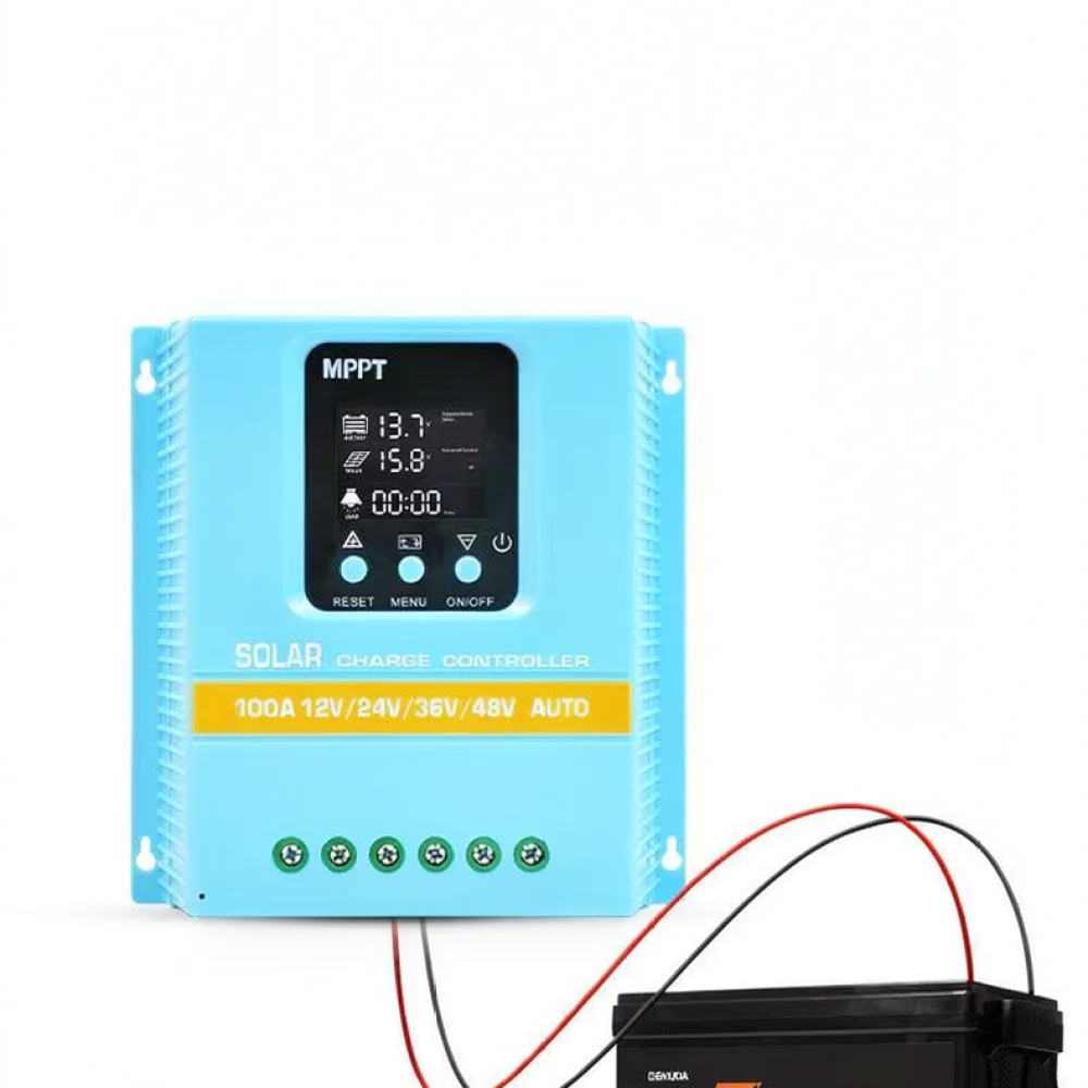 Efficient MPPT Solar Regulator 100A Controller 12V 24V 36V 48V Automatic Voltage Detection PV Battery Management System
