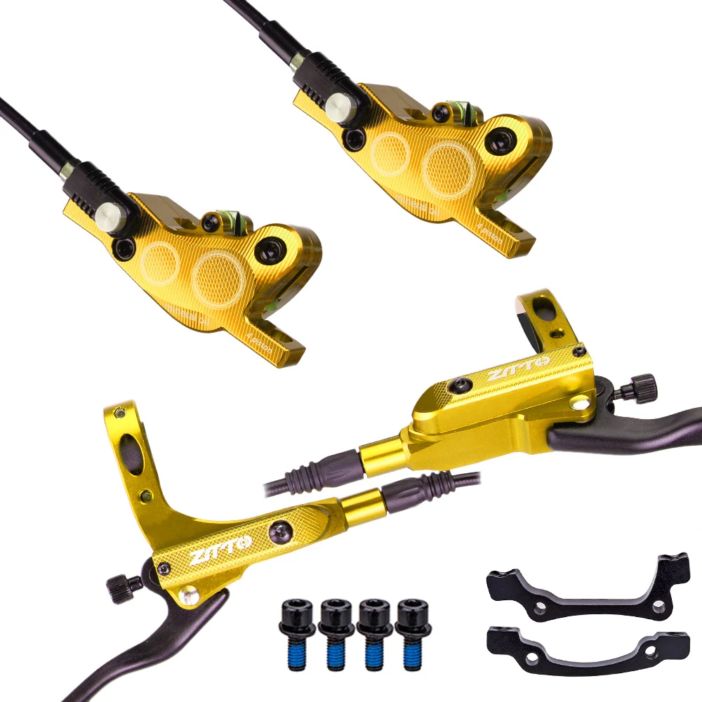 ZTTO MTB 4-zuiger fiets hydraulische schijfrem M840 met koelpads oliedruk racefiets rotor remklauwen IS PM Mount