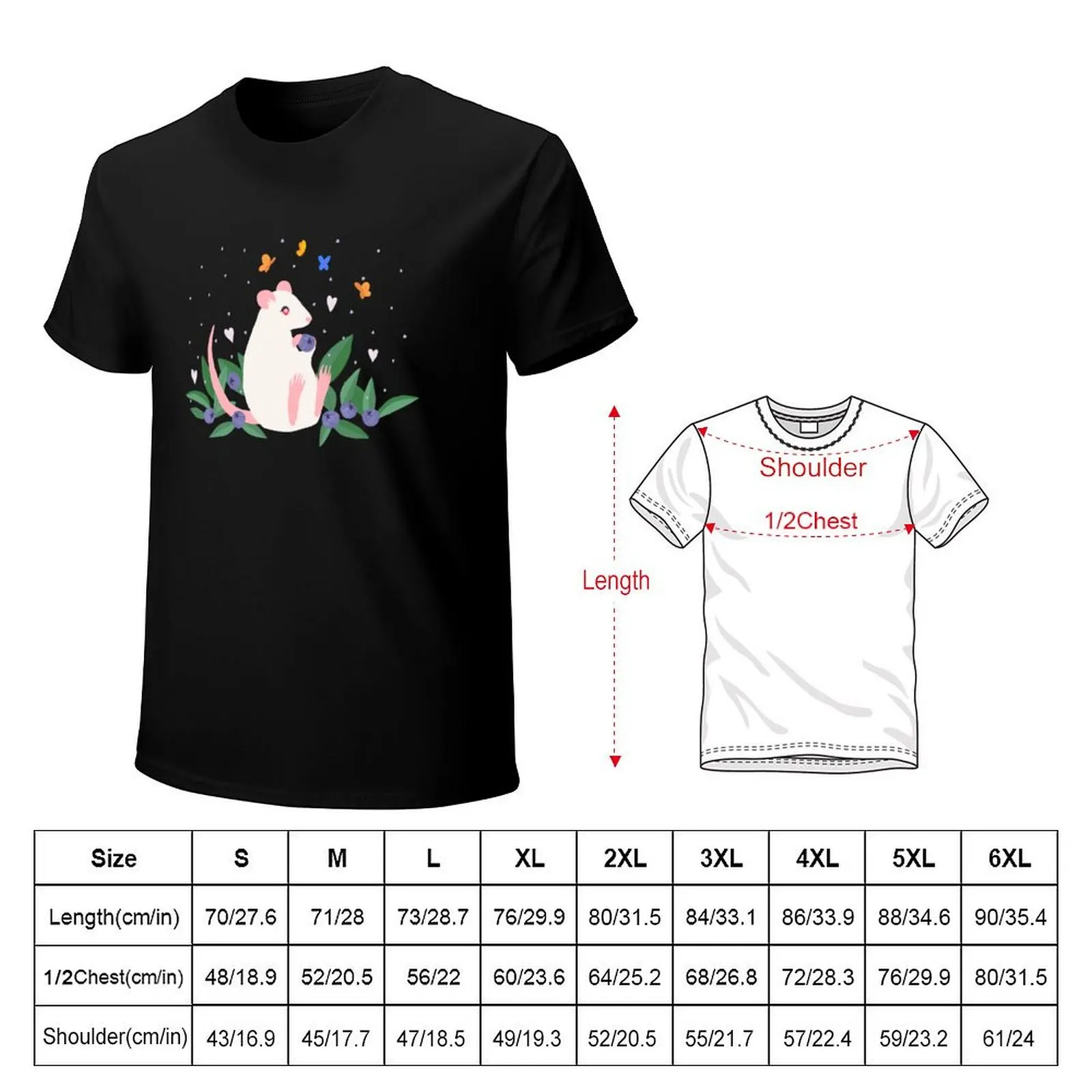 Albino Rat with Raindrops T-Shirt cotton t shirts high quality T-Shirt