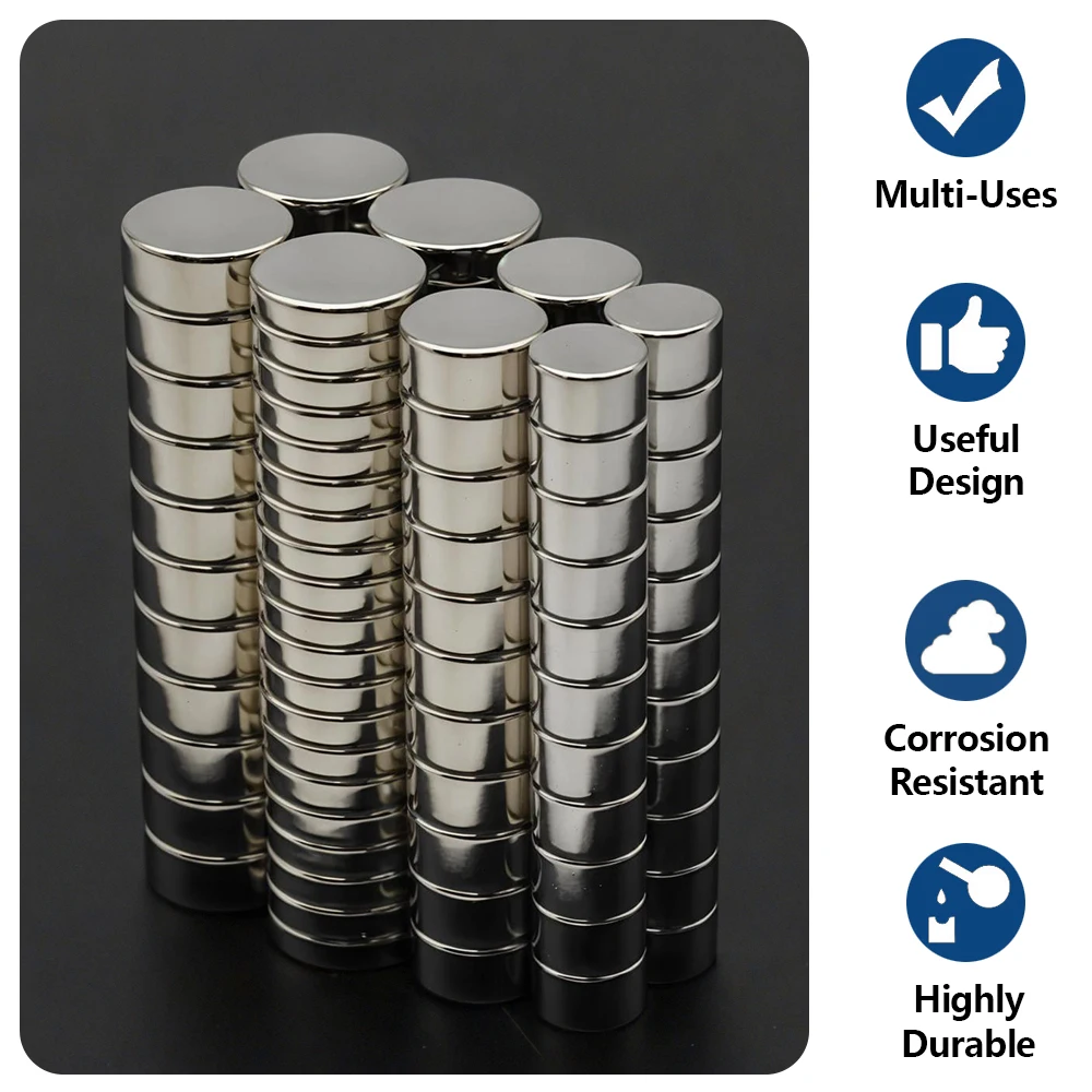 Powerful Neodymium Magnet N35 NdfeB Permanent Magnetic imanes Round Super Strong Fridge Magnets DIY 8x2 8x3 10x3 10x5 12x3mm