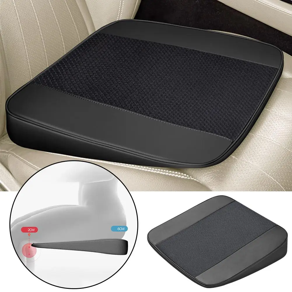 Car Seats Cushion Ice Silk Slant Elevating Pad for Long Term Driving Buttocks Pain Relief Comfort Office Chair Auto Seat For Men