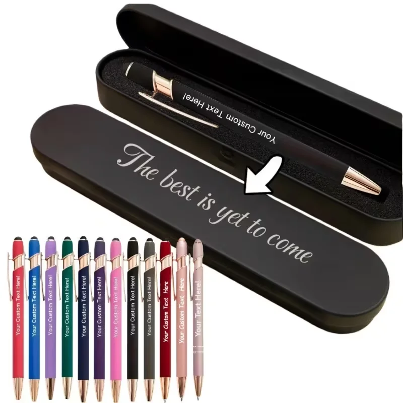 A Customized Pen and a Customized Pen Case - Personalized with Name, Comes with a Gift Box, the Top Choice for Teacher's Day Gifts, a Customized Pen and a Customized Pen Case - Personalized with Name, Comes with a Gift Box, the Top Choice for Teacher's Day Gifts, Customizable Ballpoint Pen, Customizable Writing Tools, Perfect Gift for Birthdays and Teacher's Day, Perfect Gift