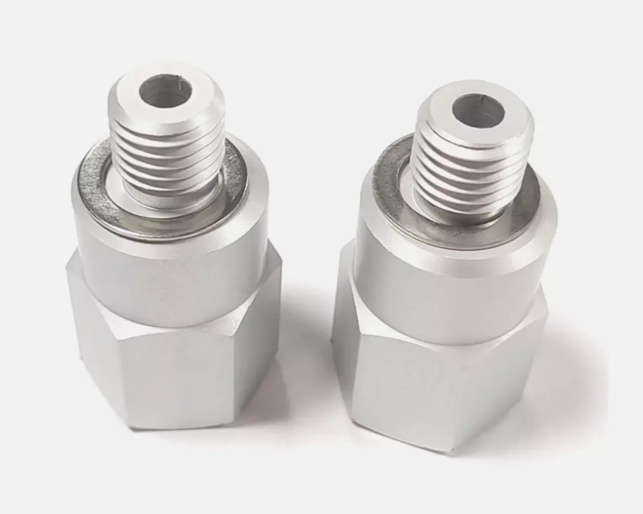 2PCS Aluminum 3/8 NPT Adapter Temperature Sensor Water Adapter For LS Series M12X1.5