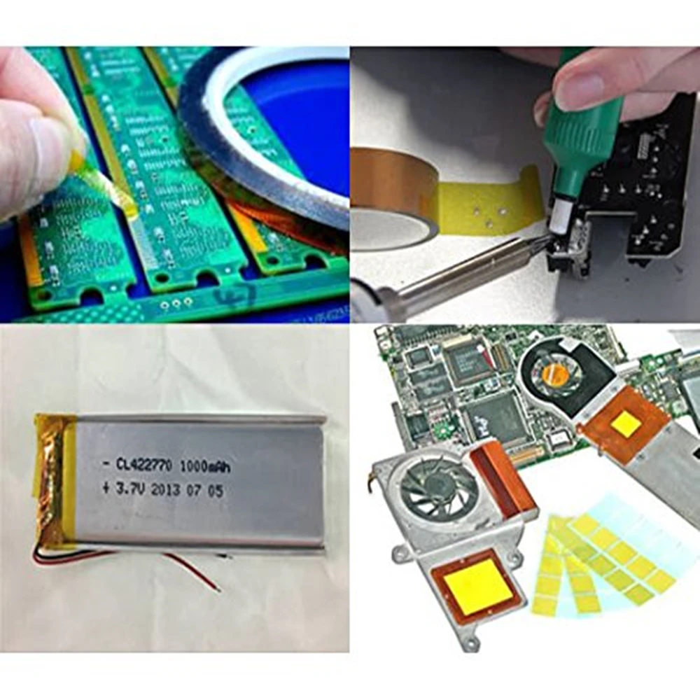 High Temperature Heat BGA Tape Thermal Insulation Tape Polyimide Adhesive Insulating adhesive Tape 3D printing Board protection