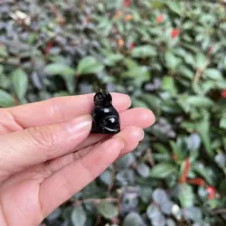 1in Mini Crystal Carved Cat Pocket Decoration HealingStone Home Decoration Animal Statue Crystal Gift