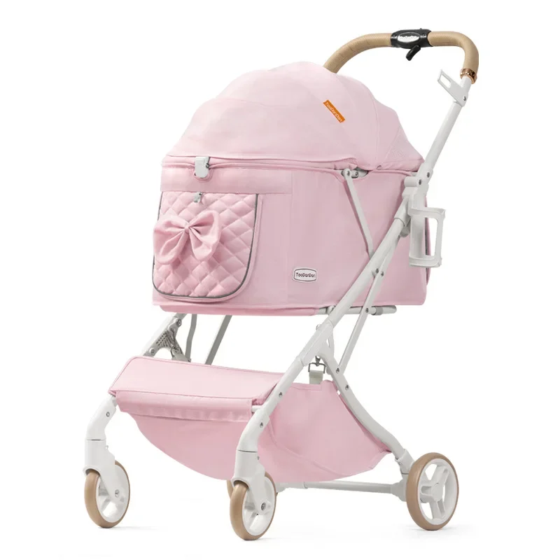 Outdoor Puppy Kinderwagen Kat Hond Reizen Ademend Kinderwagen Lichtgewicht Handig Opvouwbare Kleine Middelgrote Kinderwagen Producten