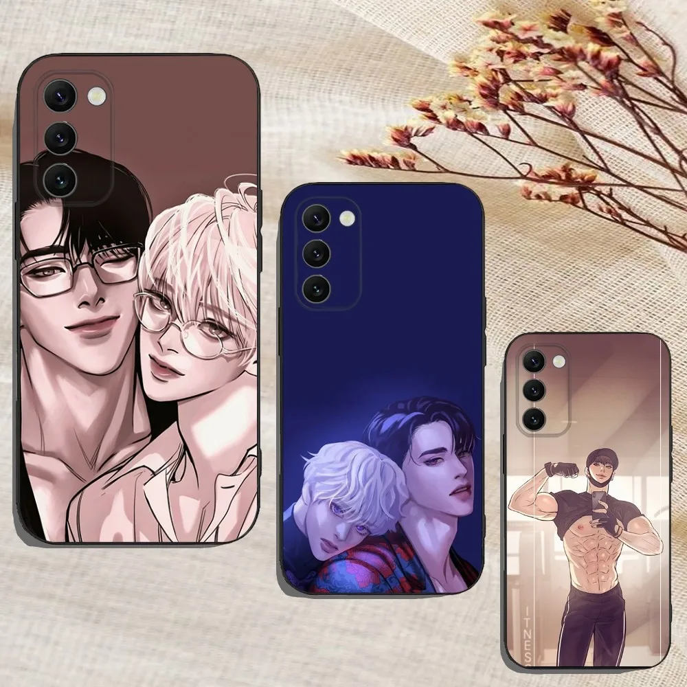 Korean BL comics Juha and Doosik Phone Case For Samsung Galaxy A20,A21s,A22,A31,A32,A52,A53,A72,73,A80,A91Soft Black Cover