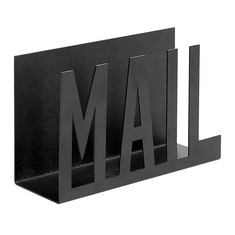 ที่จัดระเบียบจดหมายสำหรับโต๊ะชั้นวางจัดระเบียบโลหะแบบคัตเอาท์สำหรับส่งจดหมายเอกสารจัดเก็บแบบมีสไตล์แผ่นจดบันทึกตัวอักษร