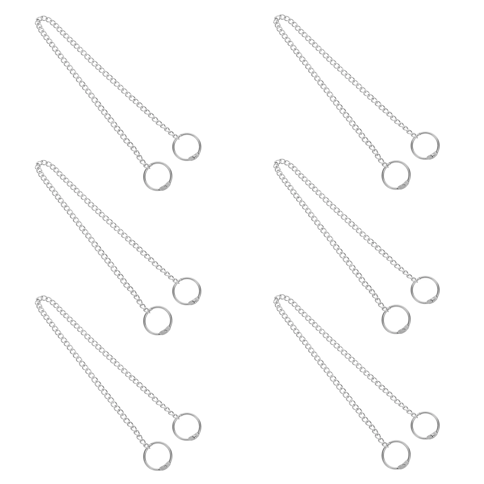 

20pcs Hanging Chains Metal Plant Chain Heavy Duty Decorative Tag Chain Black Garden Pot Hanger Ornament Hook For Bird Feeders