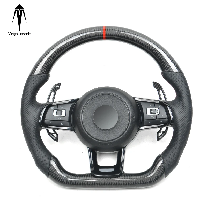 Carbon Fiber Shift Paddle Fit For Volkswagen VW Golf 7 MK7 GTI GTS R GTD GTE R-line Scirocco Golf 7.5 Car Steering Wheel