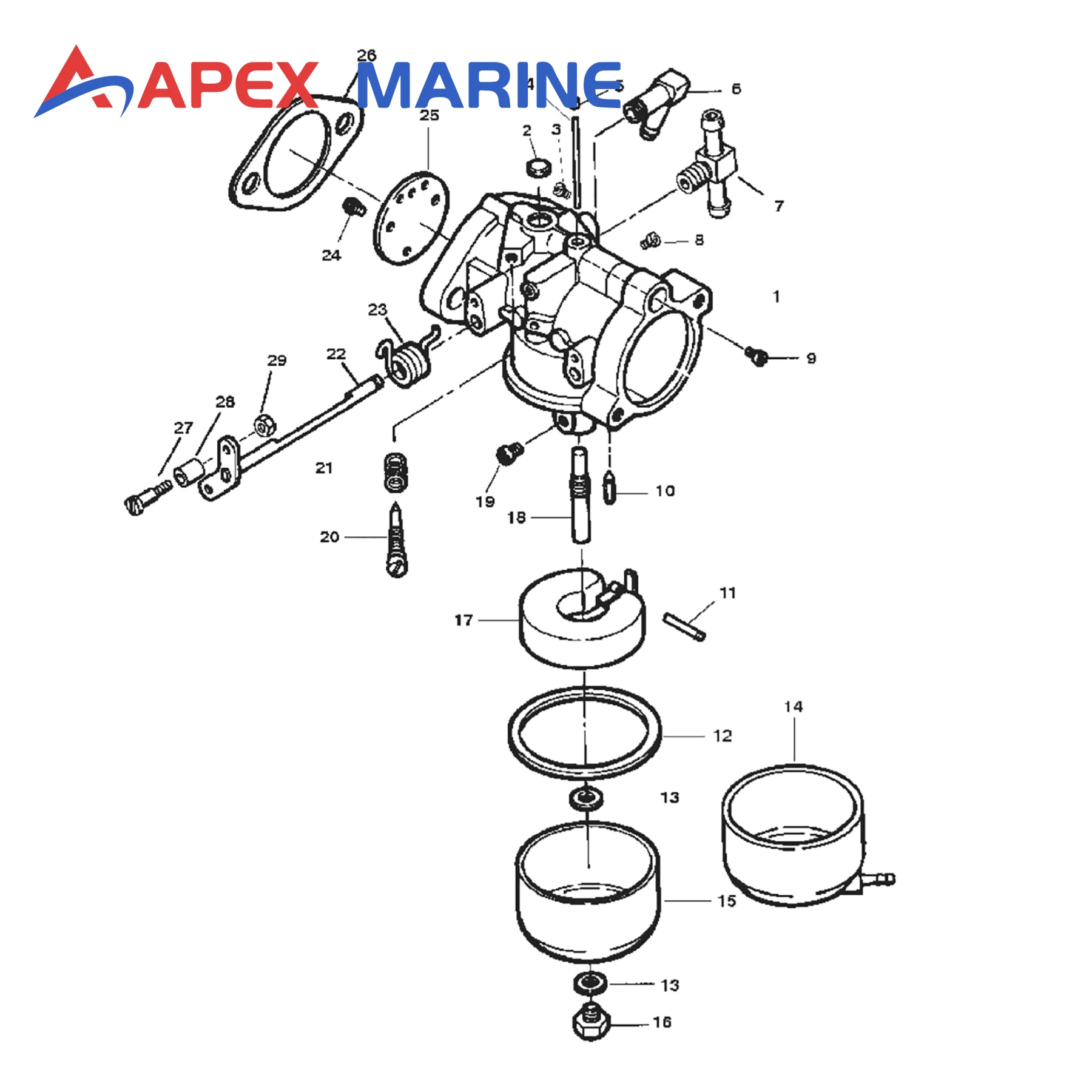 3 Sets 809735A1 Boat Motor Carburetor Repair Kit Fits for Mercury Force 2-Stroke 75 90 95 HP Outboard Engine Replace FK10357