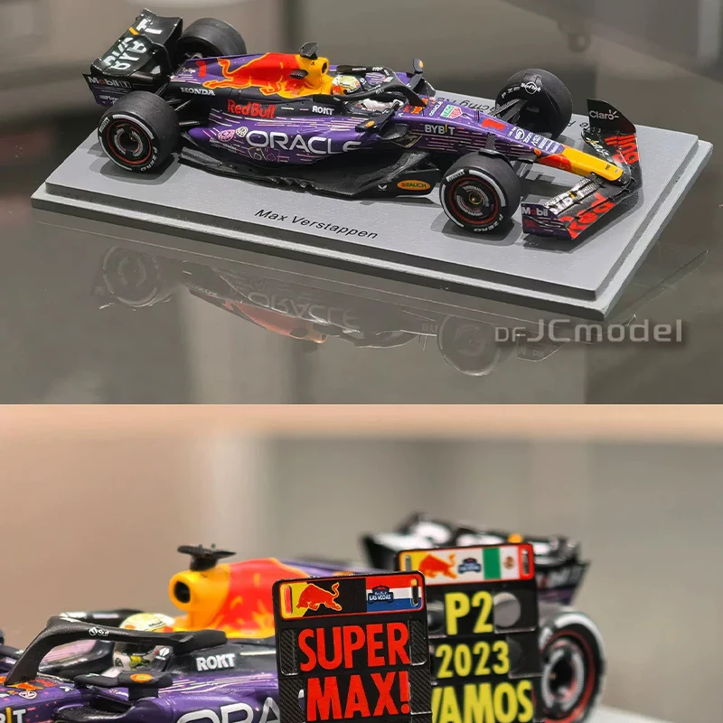 SPARK 1/43 Red Bul RB19 Max Verstappen 2023 Las Vegas GP Winner Special Livery F1 Car Model Simulation Collection Cars Boy Gift