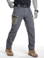 Two tones outdoor cargo pants tactical pants fast dry hiking trekking hunting trousers Breathable summer pants multi pockets