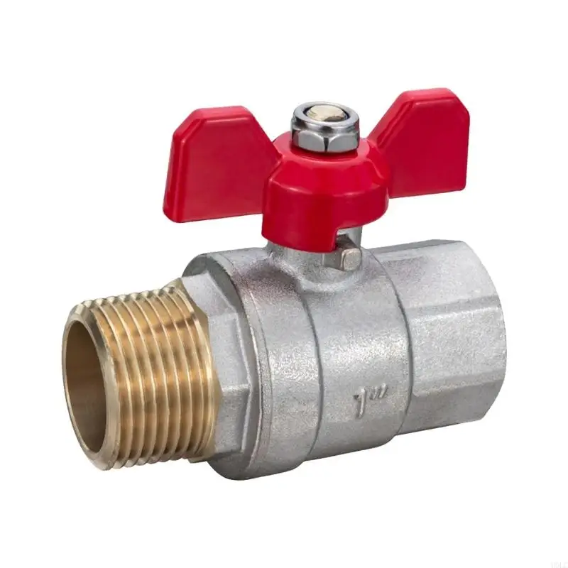 

MOLC Practical PN30 Brass Round Valves 1 Inch Sturdy Construction for Water Supply Heating Systems and Industrial Use