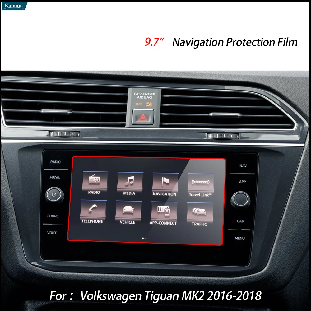 8'' Navigation System HD Clear Anti Scratch Shield For Volkswagen Tiguan MK2 2016-2018