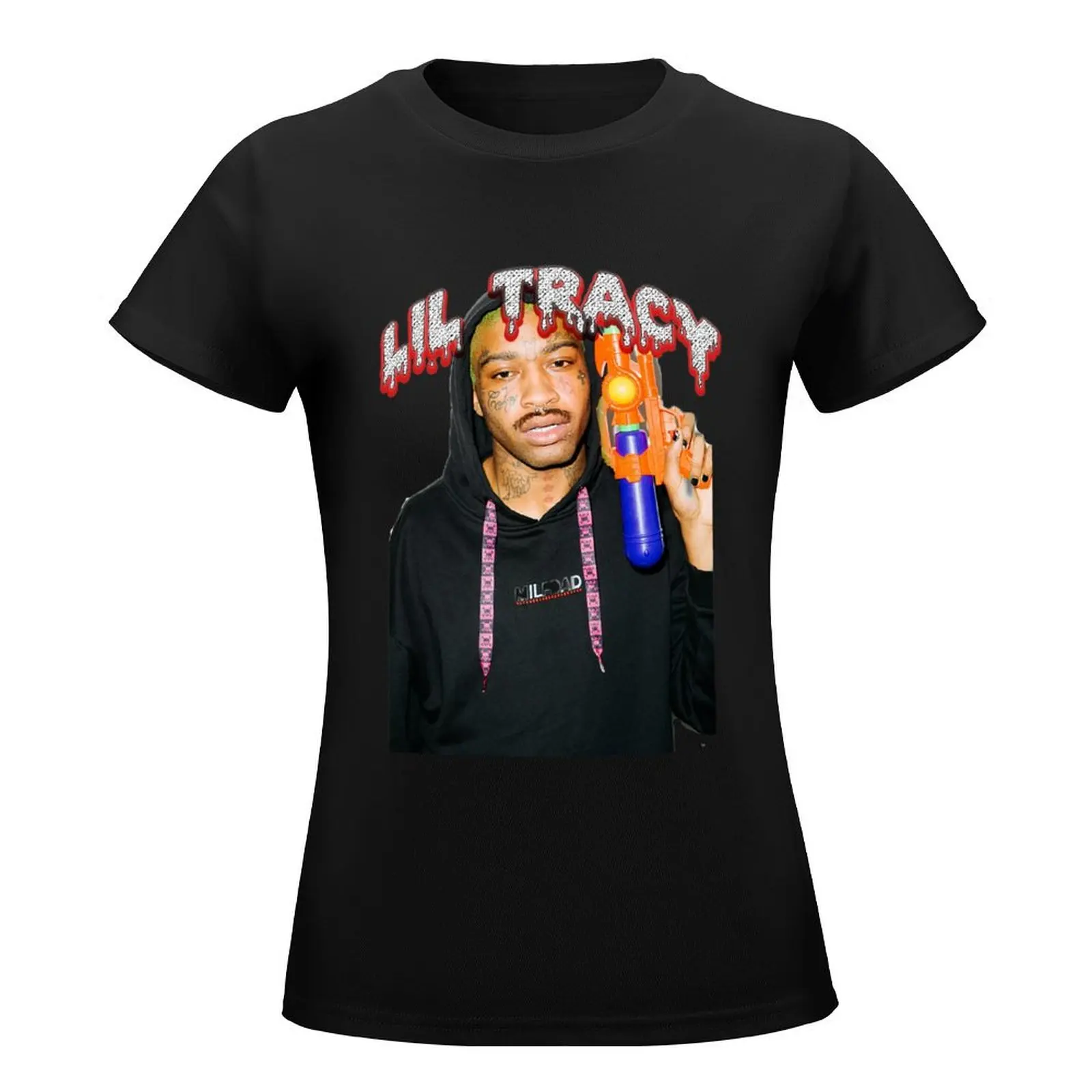 Camiseta de lil tracy para mujer, ropa vintage, camisetas gráficas