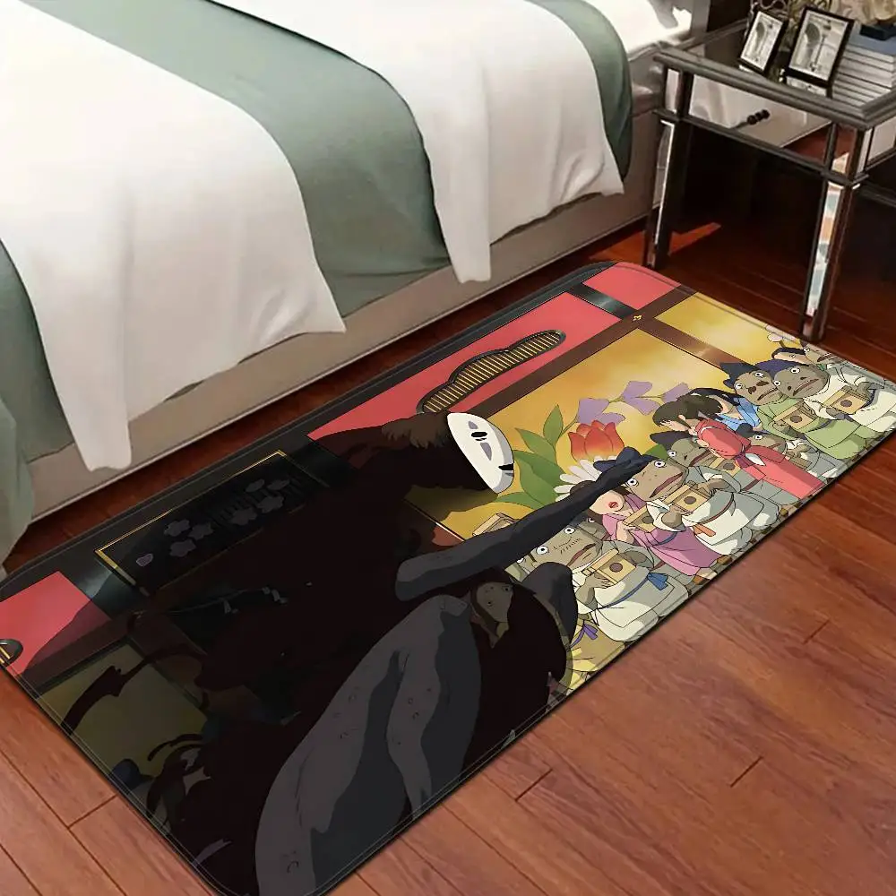 

Studio Ghibli No Face S-Spirited Away Hallway Carpet Non-Slip Laundry Room Mat Laundry Decor Balcony Child Living Room Toilet