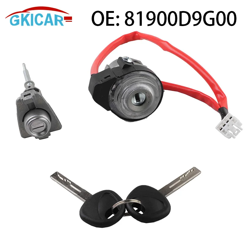 81900-D9G00 81900D9G00 Ignition Switch Barrel Lock Set With 2 Keys 81900-3WG00 819003WG00 For Kia Sportage 2011-2017