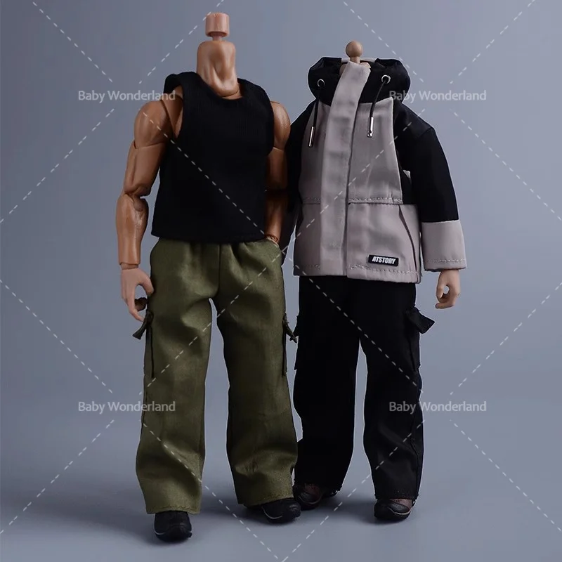 

In Stock 1/12 Scale Stormtrooper Vest And Work Pants Clothes Model Fit 6'' BJD HF Male Female Soldier Action Figure Body