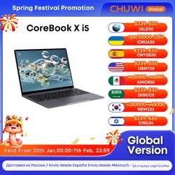 Chuwi-corebook xゲーミングノートパソコン,14インチFHDスクリーン,i5-12450H, 8コア,16GB RAM, 512GB SSD,wifi 6, Windows 11, PC, 2022