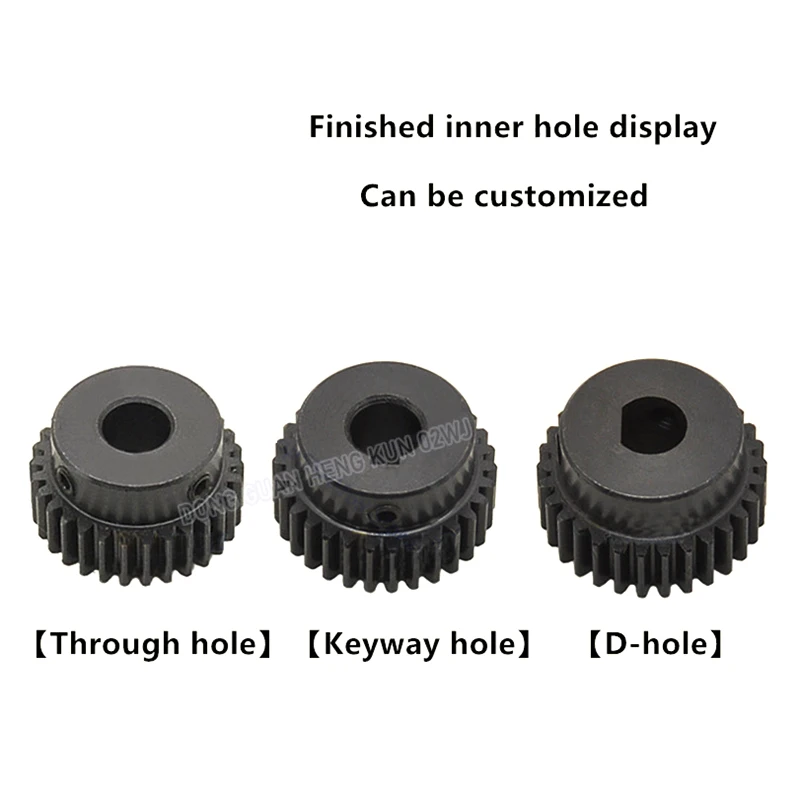 Quench Spur Gear 1.5M 12/15/16/17/18 Teeth Mod 1.5 Width 12mm Bore 5/6.35/7/8/10/12mm Machine Convex Pinion Gear Transmission RC