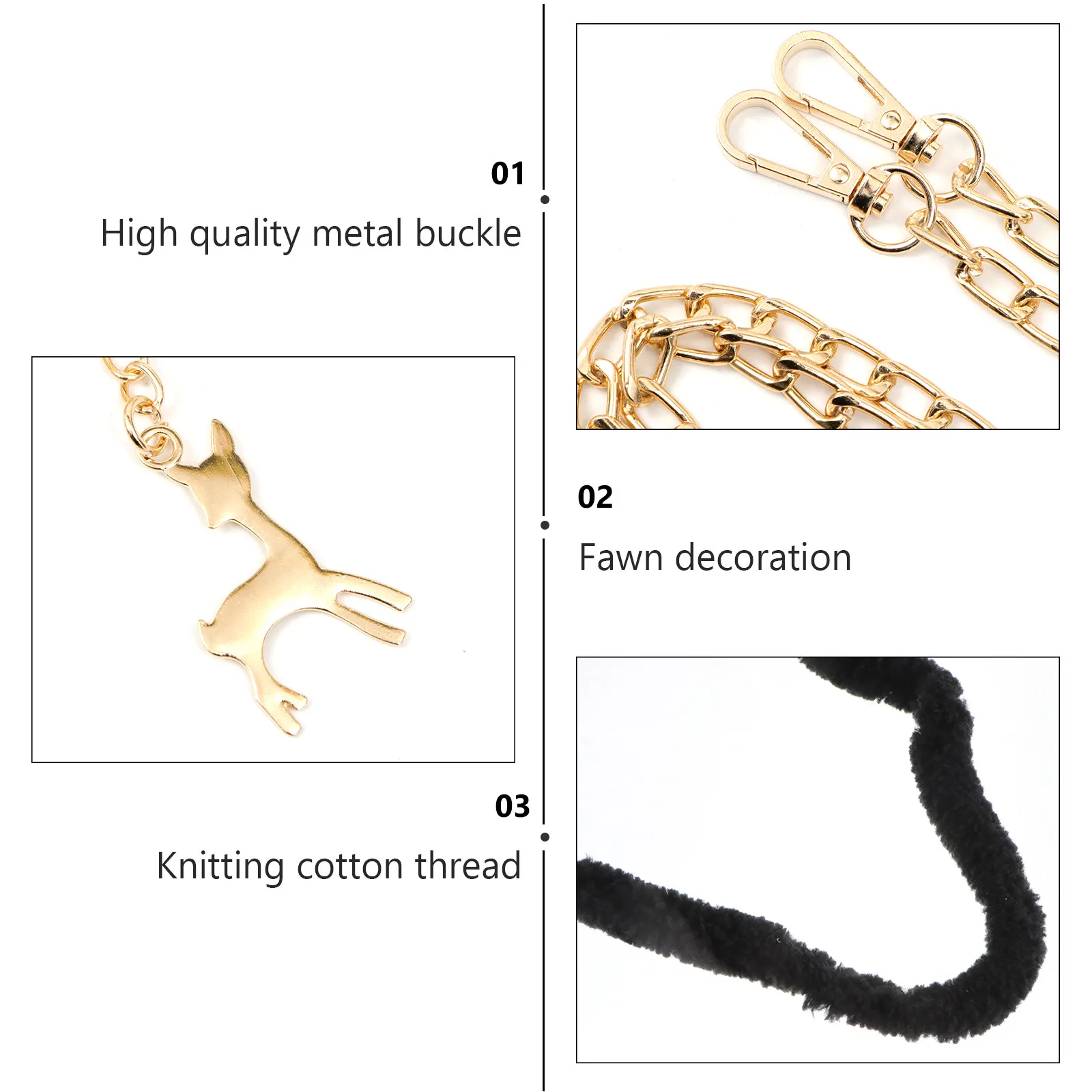 1Set DIY Woven Purse Making Kit with Lovely Deer Pendant Fine Workmanship Handmade Pouch Crafting Supplies for Beginners and