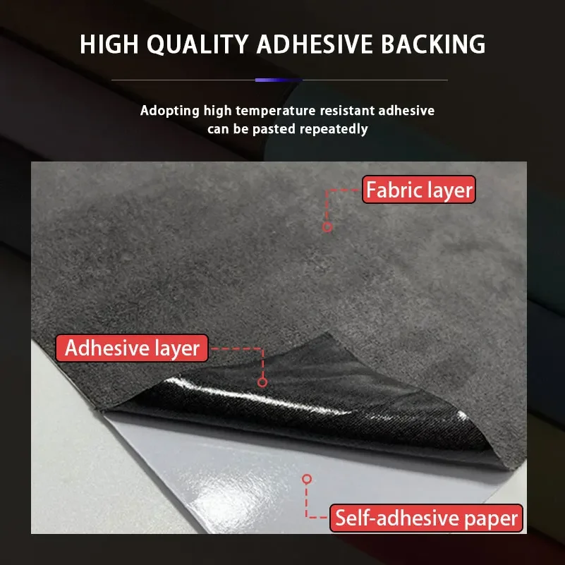Self Adhesive Suede Fabric 40x200cm for Furniture Decoration Car Door Panel Interior Modification Sofa Repair Velvet Stickers