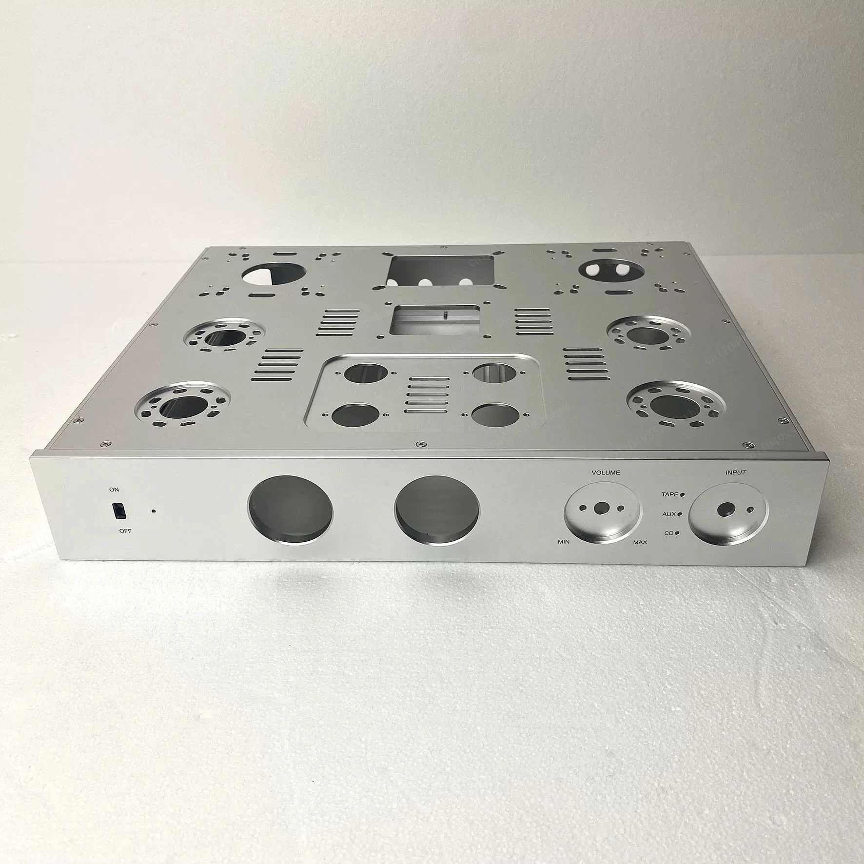 All-Aluminum Push-Pull Chassis - Aluminum Alloy Power Preamp Box, HiFi Audio DIY Chassis