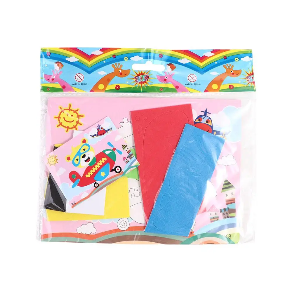 10 STKS Ouder-kind Interactieve Cartoon Dier DIY EVA Foam Sticker EVA Foam 3D Puzzel DIY Handgemaakt voor kinderen