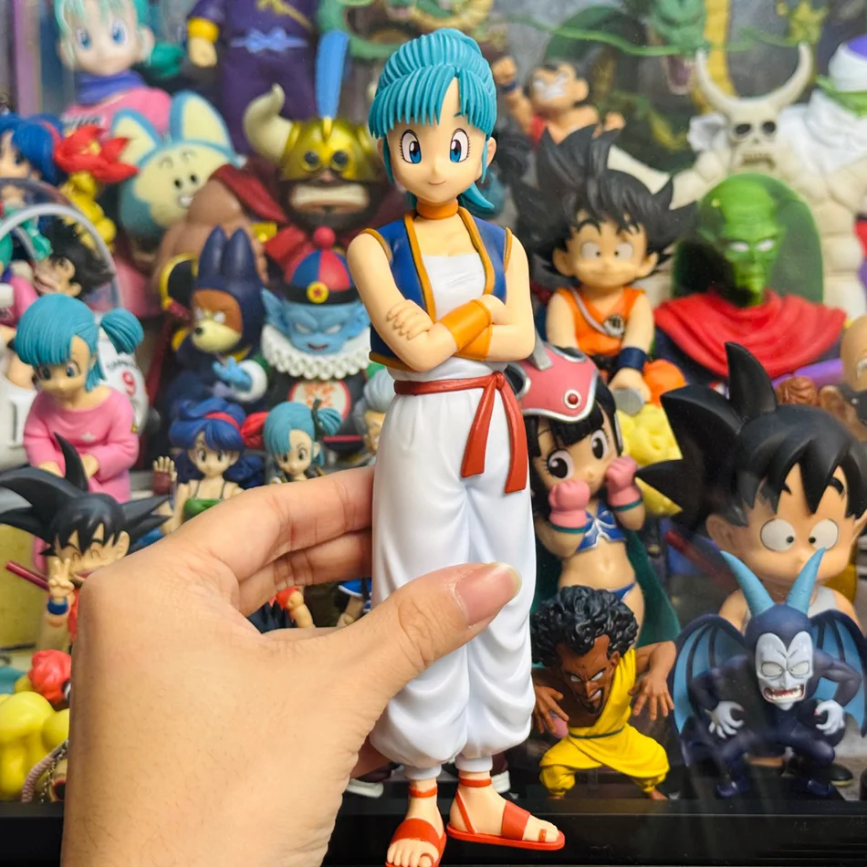 10cm Dragon Ball Son Goku Anime Figure Krillin Chichi Bulma Puar Oolong Action Figure Model Gifts Toy Collection Figures Statues - view 5