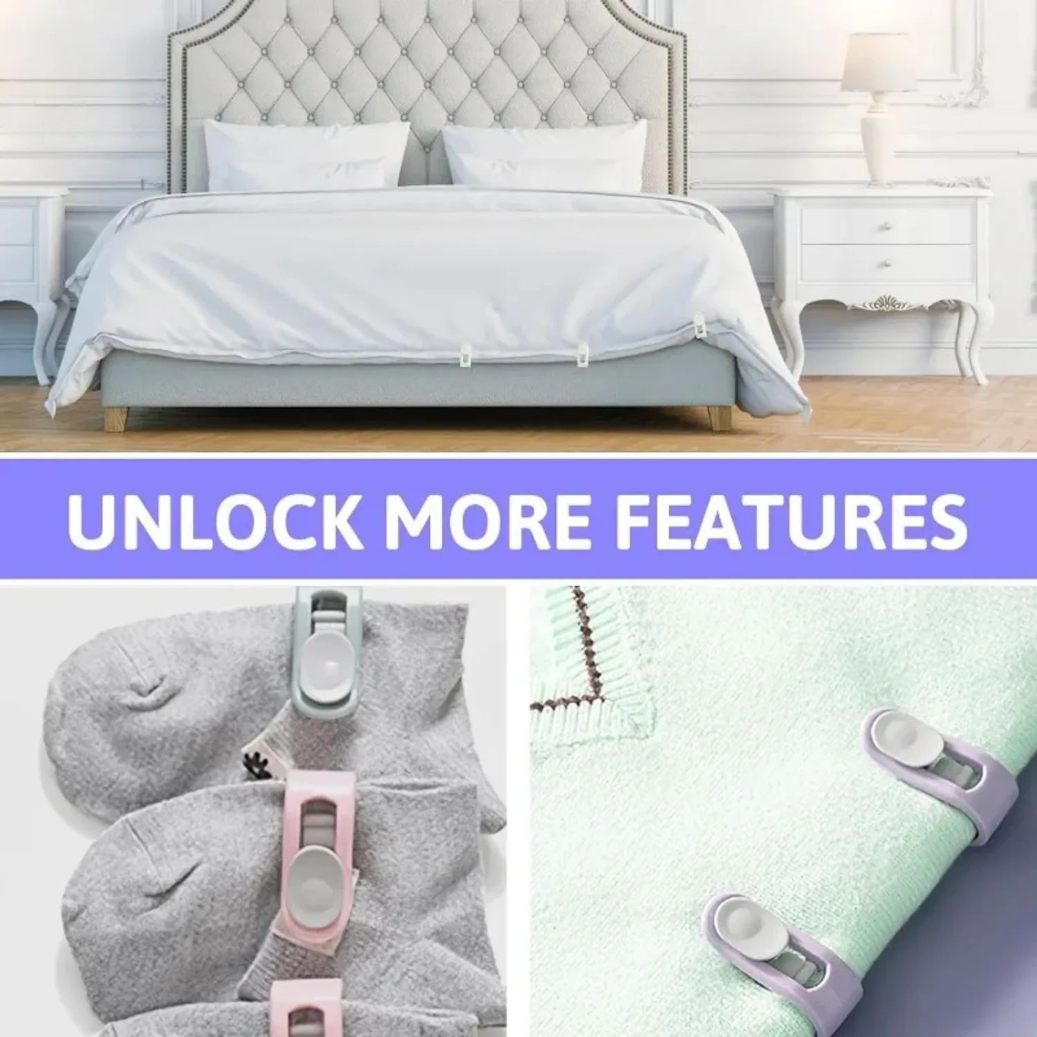 Thumbnail 4 - #34 Popular Bed Sheet Clips Choices