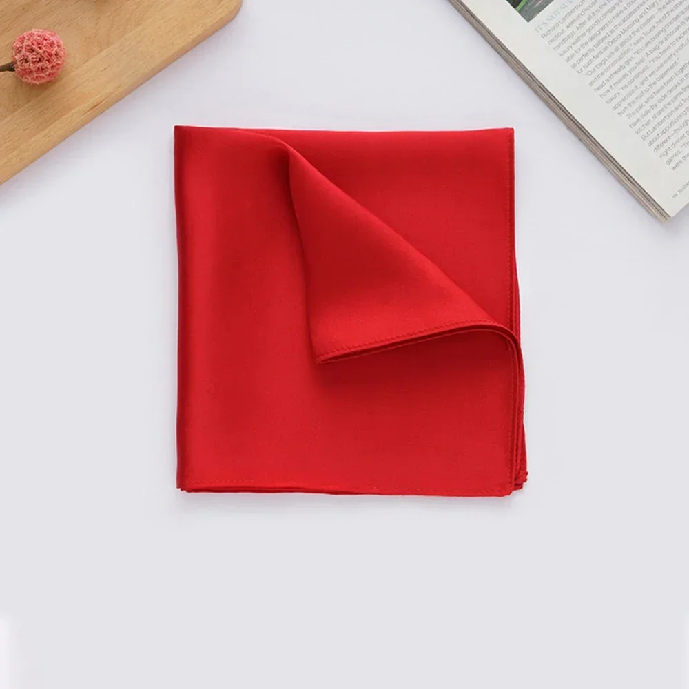 35x35cm Pure Real Silk Handkerchief 100% Natural 16 Momme Mulberry Silk Small Handkerchief  As Birthday Wedding Christmas Gifts