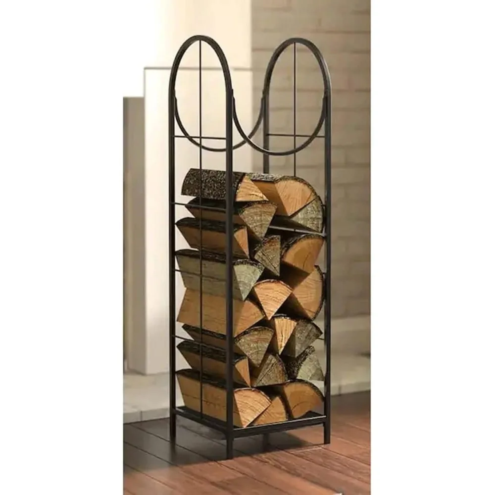 Outdoor Fireplace Rack Firewood Holder Firewood Racks Outdoor Wrought Iron Holder Log Storage Rack Brackt