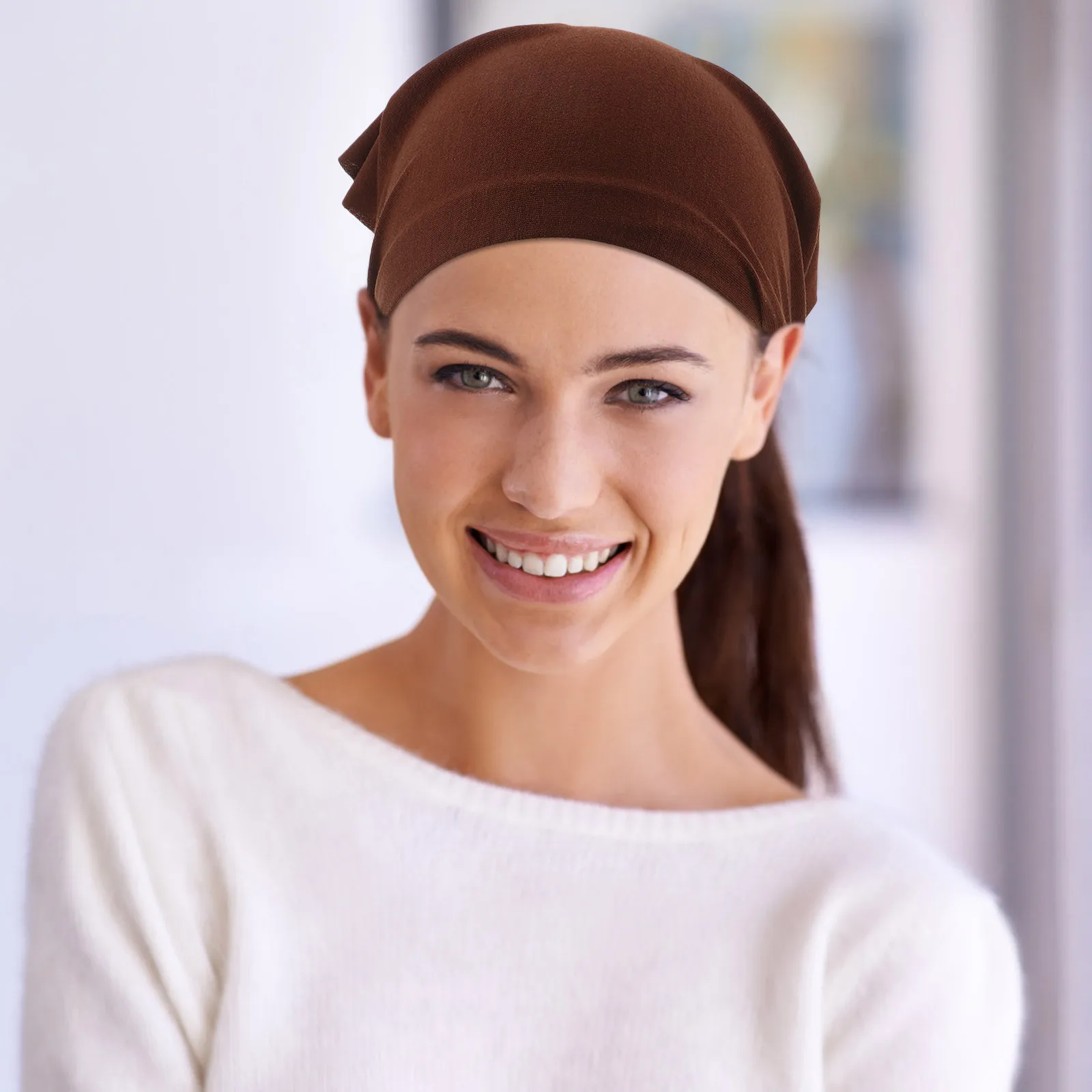 

6Pcs Boho Solid Color Elastic Hair Bandana Head Scarf Triangle Cotton Scarf Soft Breathable Non Slip Sports Headband for Women