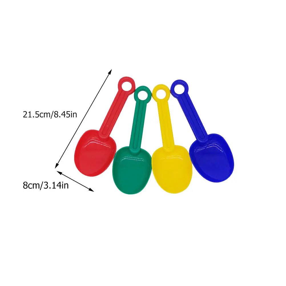 8 pçs pá de areia colher premium pp material crianças praia jogar conjunto colher diversão ao ar livre crianças brinquedos de praia