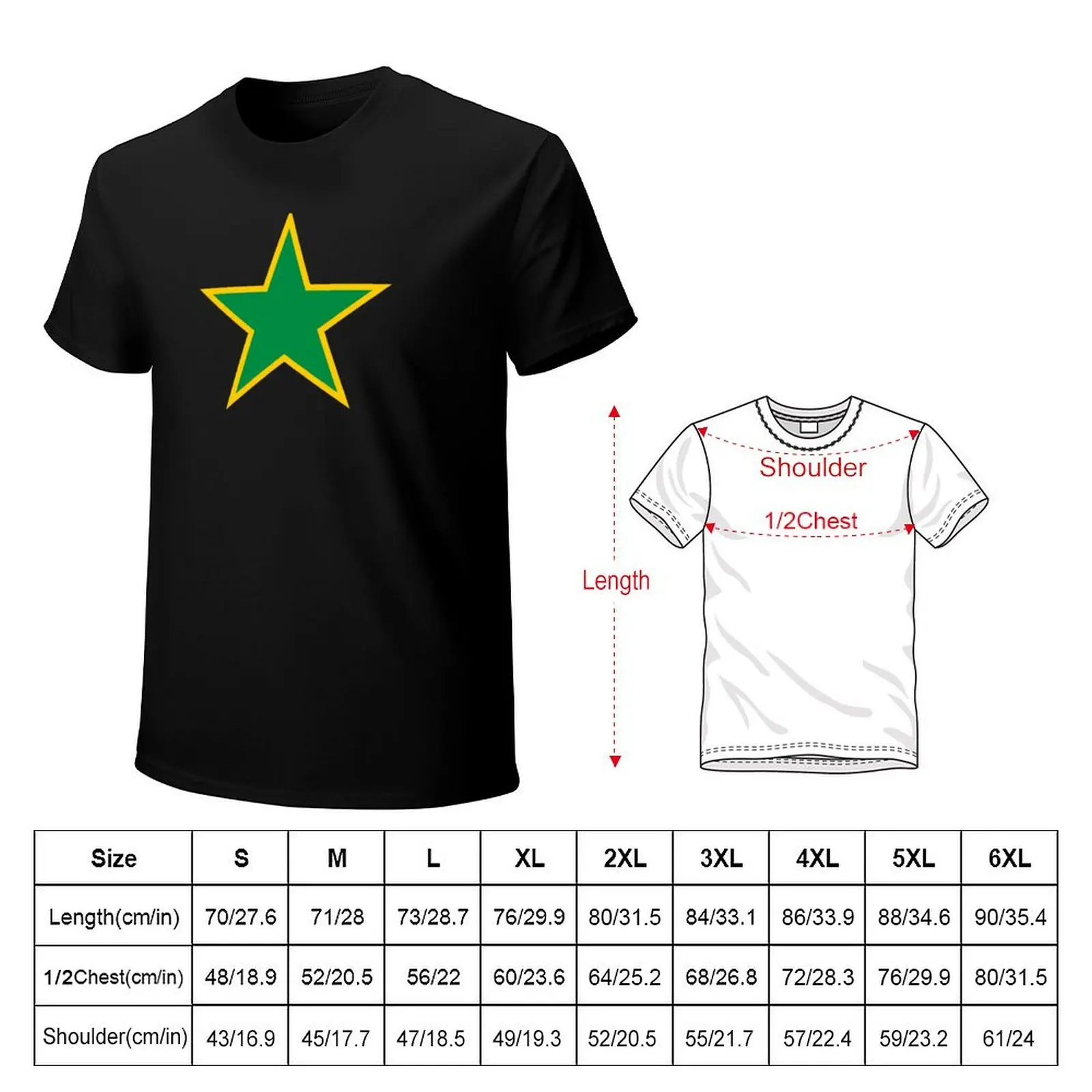 Green Star | Jotaro part 5 tee T-Shirt animal prinfor boys customizeds t shirt men