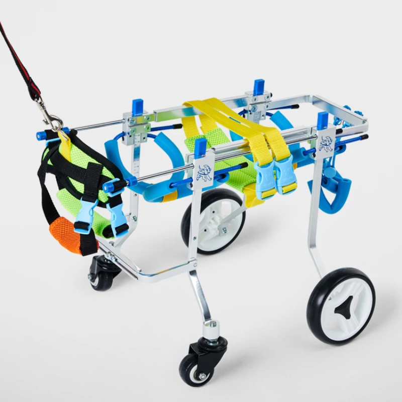 Pet Dog Wheelchair Rehabilitation Cart For Limb Disability Training Scooter For Teddy And Four Wheeled Assistance